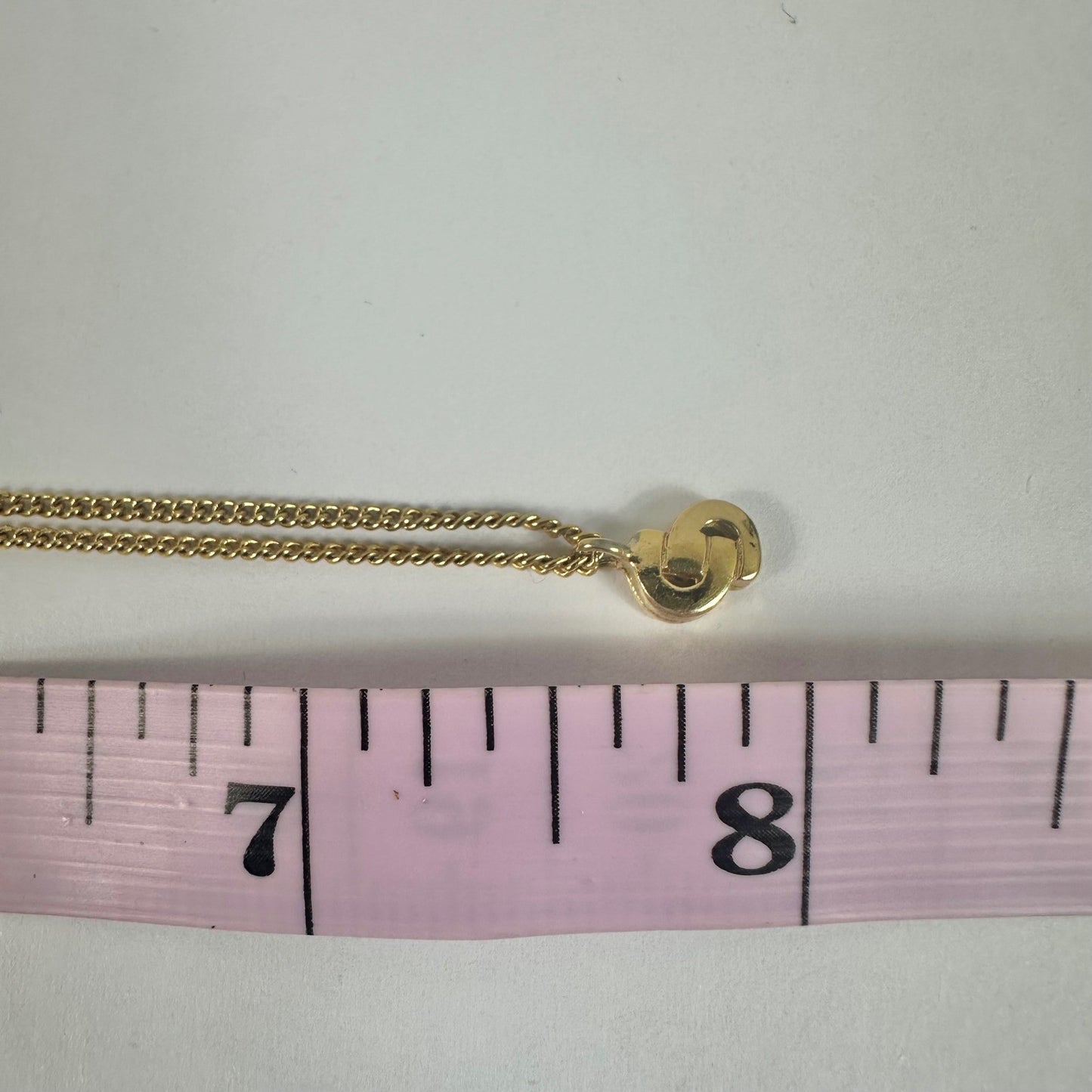 Vintage Christian Dior CD Logo Gold Chain Necklace Designer Jewelry