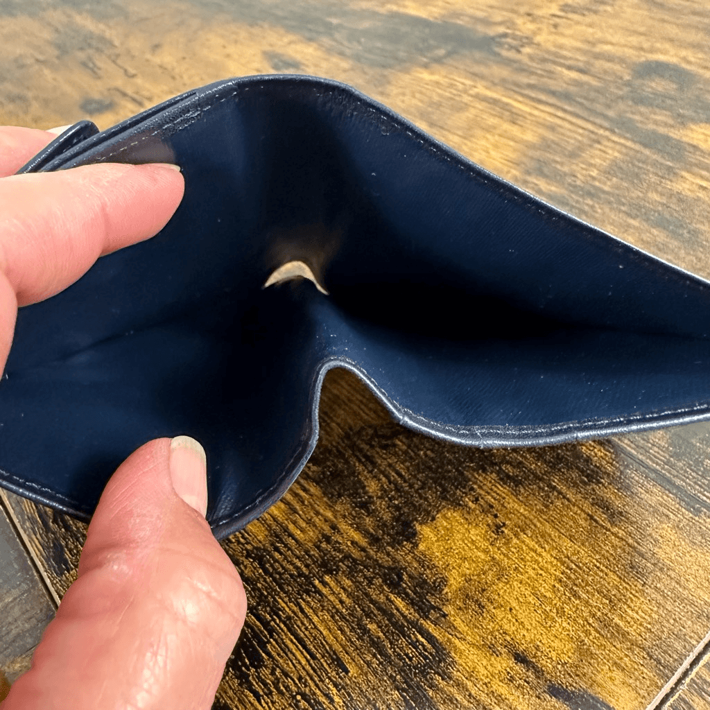 Givenchy 4G Logo Dark Navy Blue Vintage Wallet