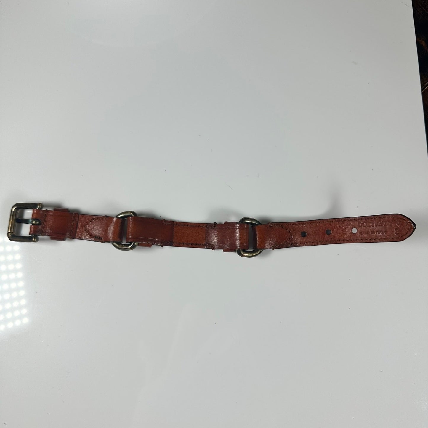 Dolce & Gabbana Brown Leather Bracelet Women's Men's