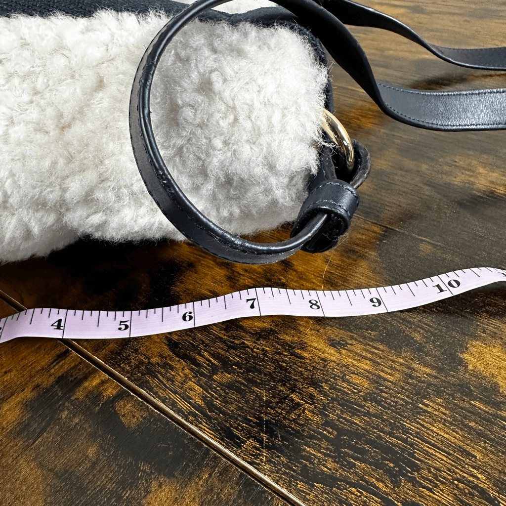 Chloe Woody Faux Shearling Fur Tote Bag 2-Way Small Size