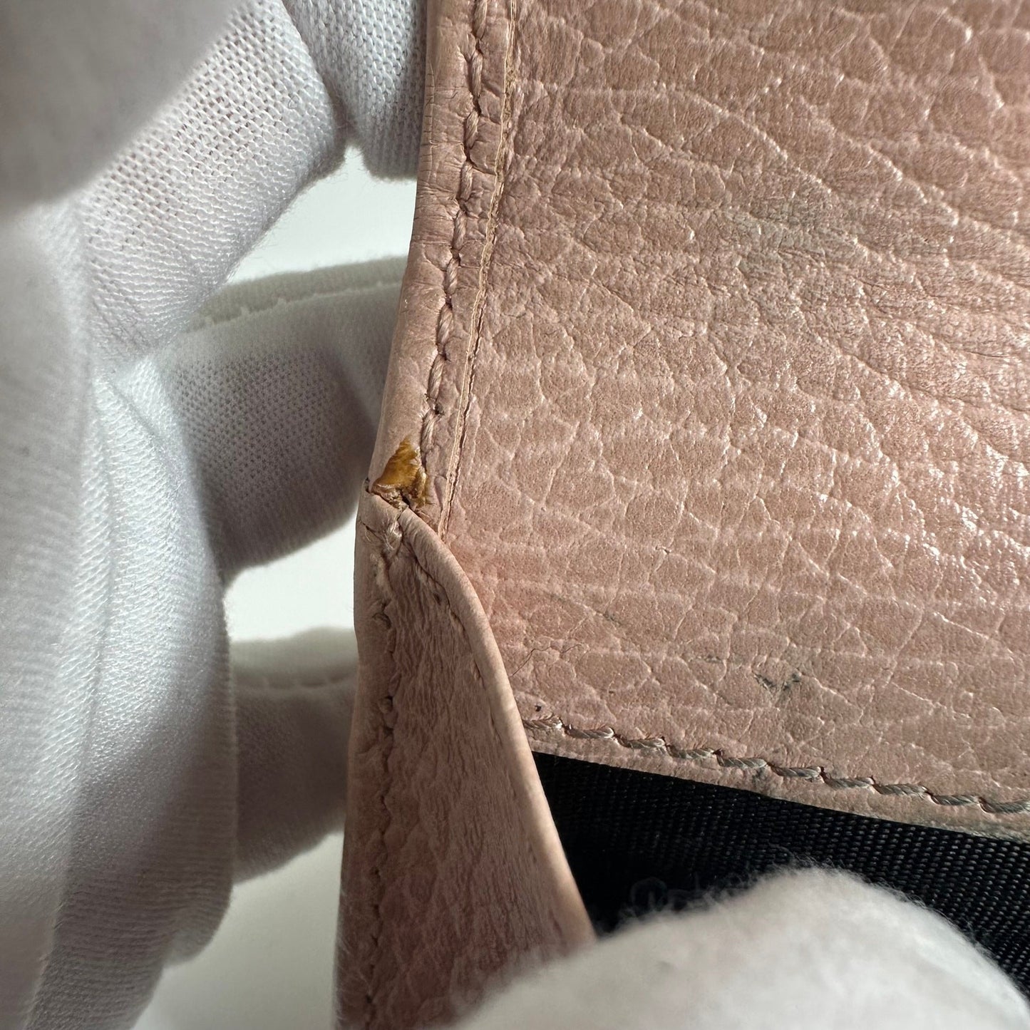 Gucci Marmont Pink Leather Compact Wallet - Preowned Authentic