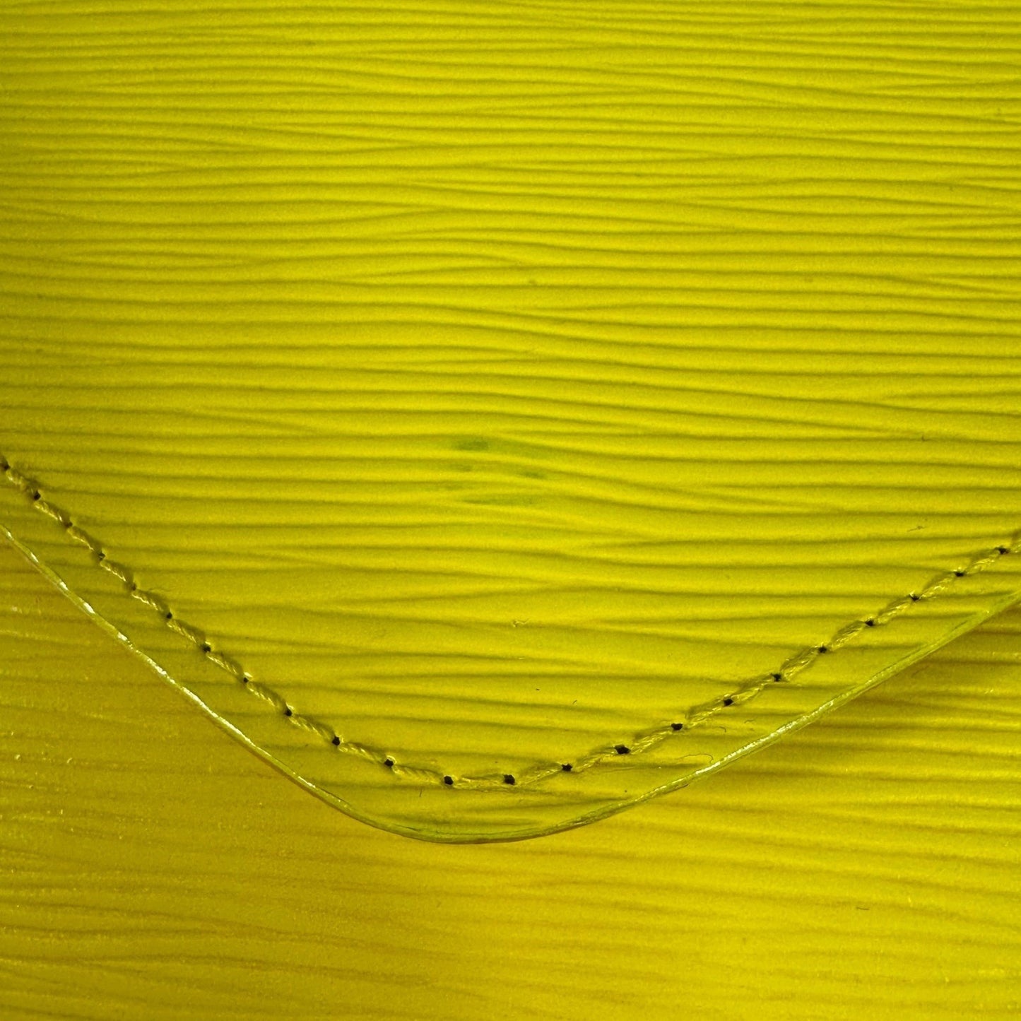 Louis Vuitton Epi Leather Art Deco Clutch Bag Yellow Vintage Authentic