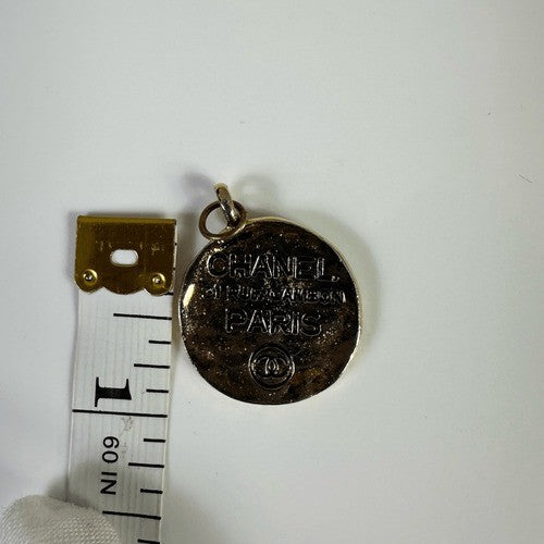 Chanel 31 Rue Cambon Paris Charm Pendant Gold Tone Medallion