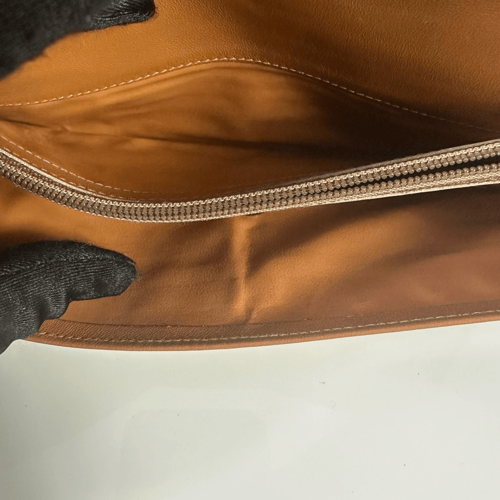 Celine Macadam Vintage Bifold Wallet Brown Tan