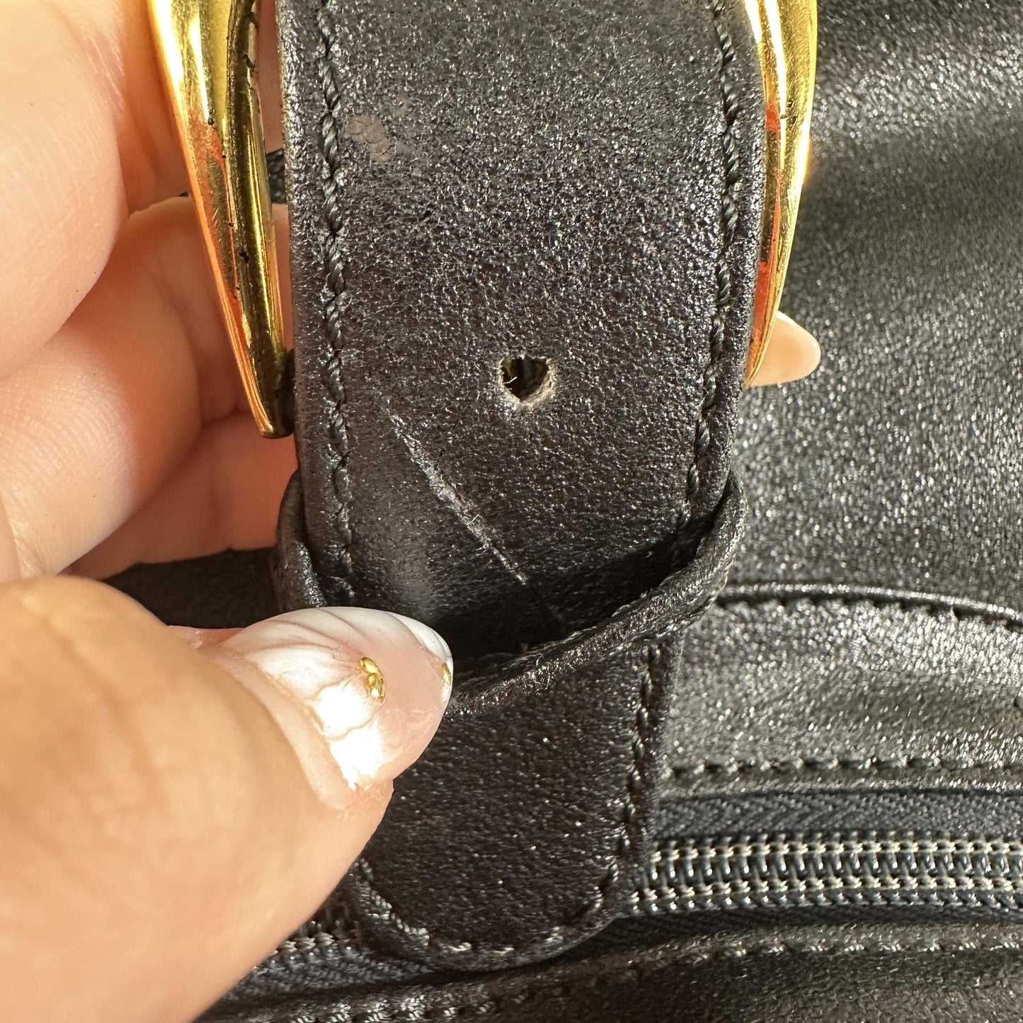 Gianni Versace Vintage Backpack Bag Medium Black Leather Medusa Men Women