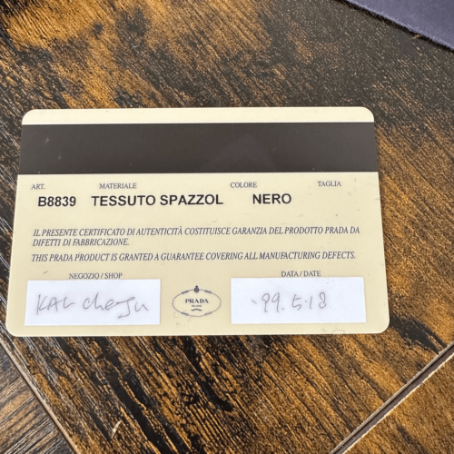 Prada Tessuto Nylon Shoulder Bag W/ Certificate of Authenticity