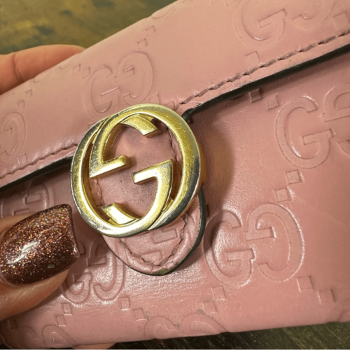 Gucci Interlocking G 6 Key Holder Pink W/ Certificate of Authenticity