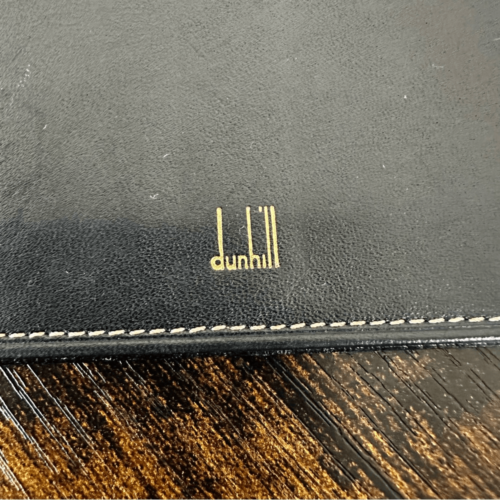 Dunhill Vintage Long Bifold Wallet Leather W/ Certificate of Authenticity
