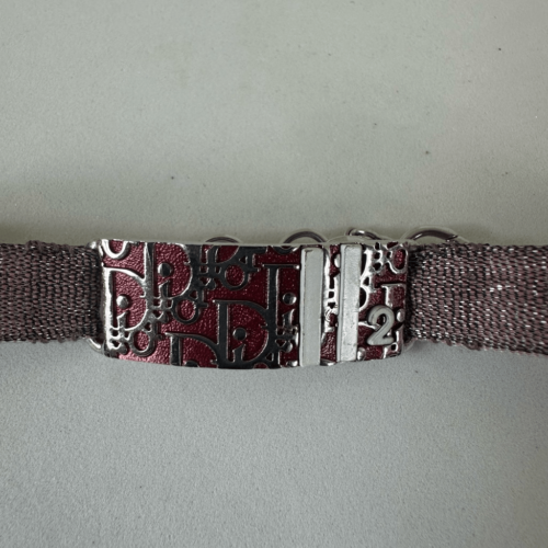 Dior Trotter Vintage Metal Mesh Bracelet W/ Certificate of Authenticity