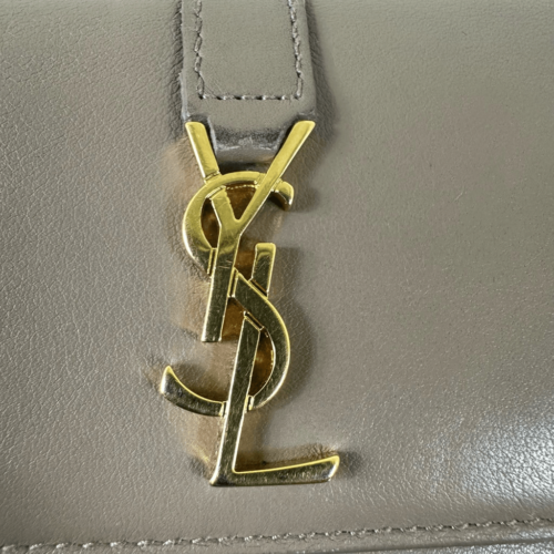 Yves Saint Laurent YSL Leather 6 Key Case Beige W/ Certificate of Authenticity