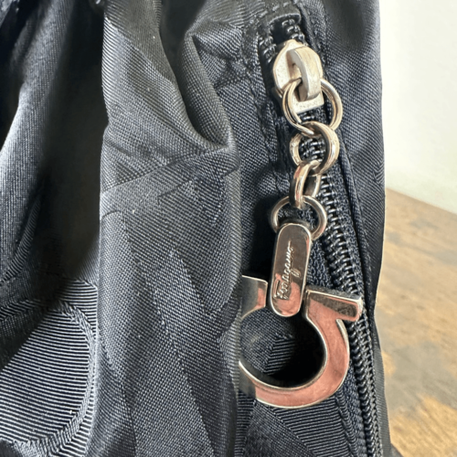 Ferragamo Nylon Leather Backpack Black W/ Certificate of Authenticity