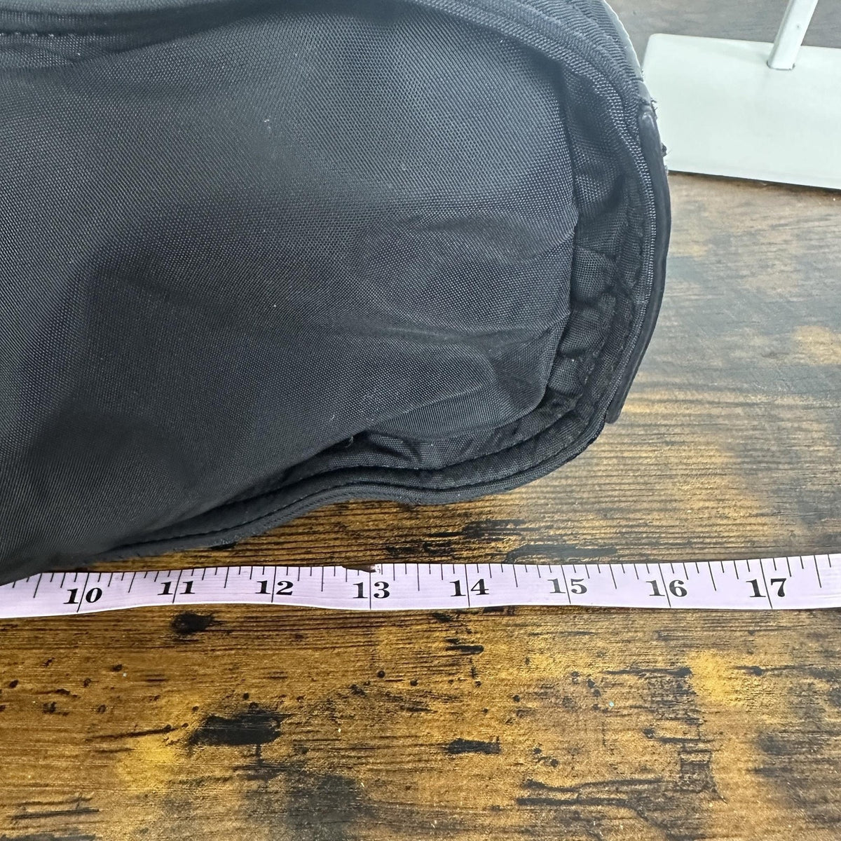 Burberry Tote Bag Womens Large Black Nylon Leather Logo Shoulder Zip Top Handle