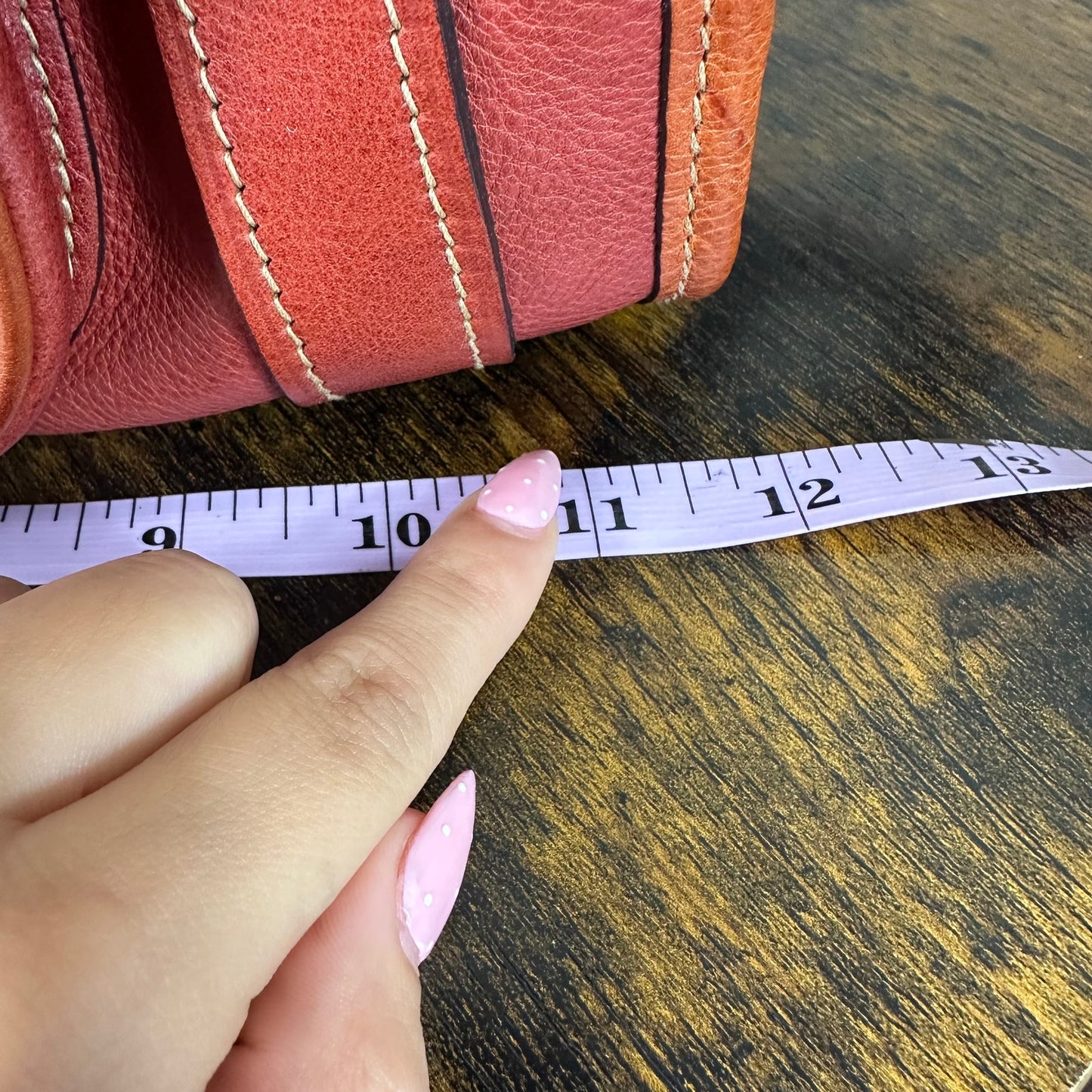 Mulberry Alana Satchel - Rare Red Leather & Orange Trim