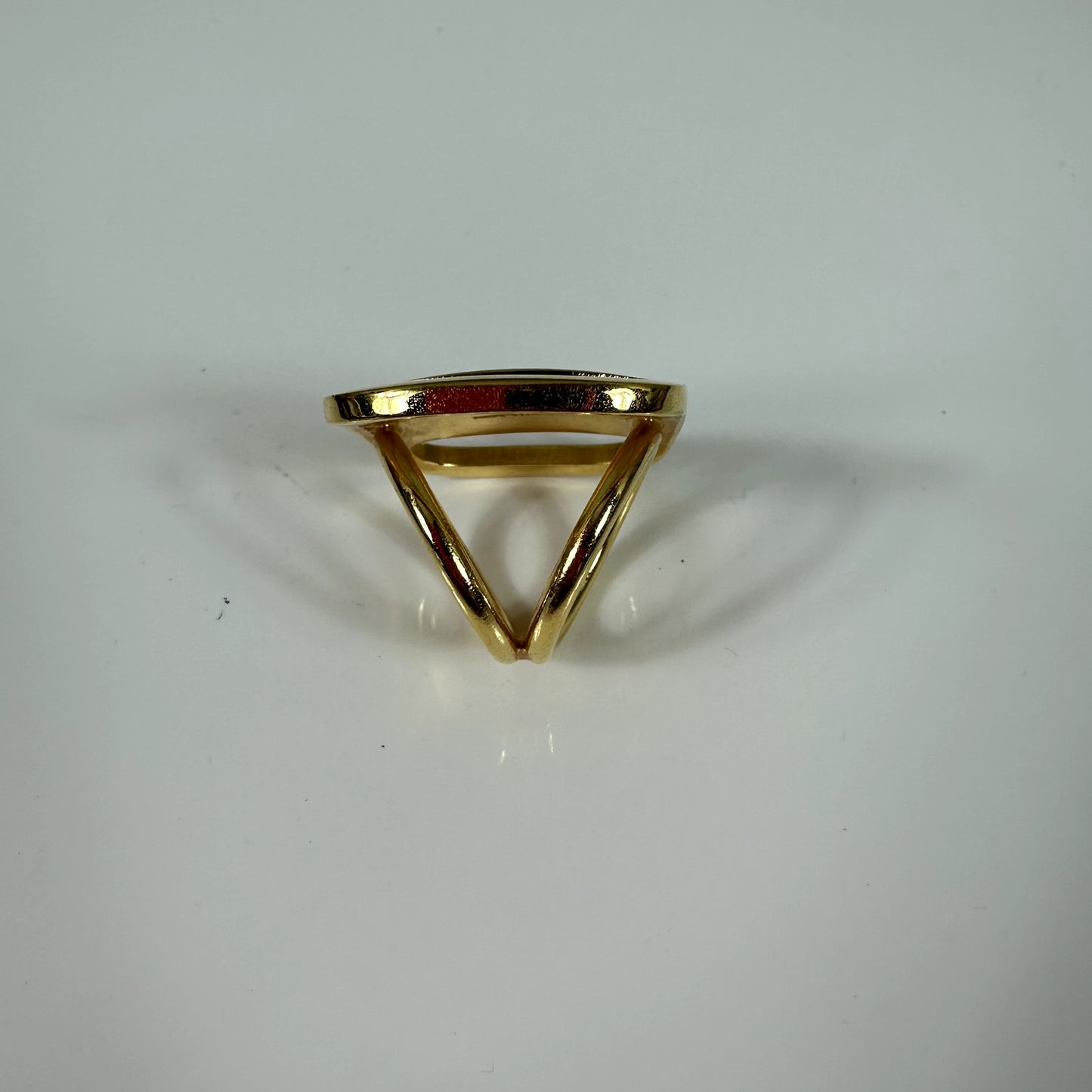 Salvatore Ferragamo Vara Gold Tone Scarf Ring