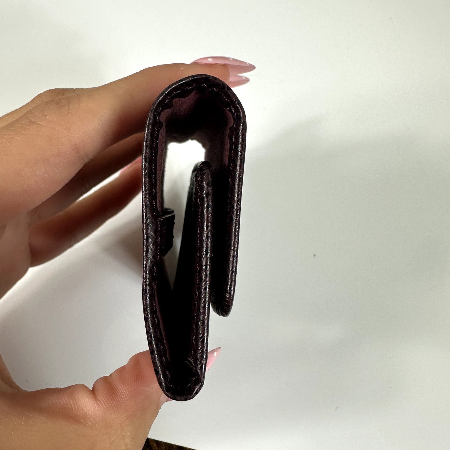 Louis Vuitton Taiga Leather Burgundy Men's Cufflink Case