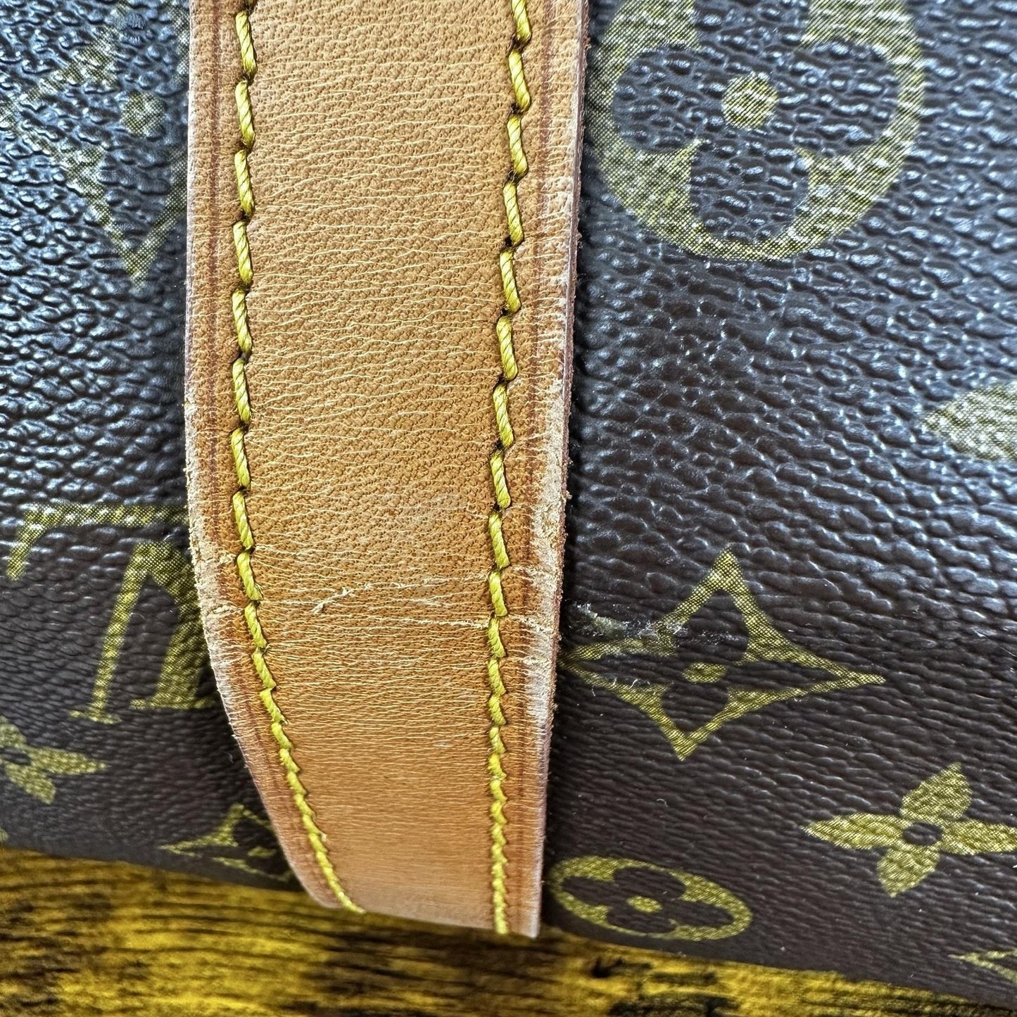 Louis Vuitton Brown Monogram Keepall 45 Canvas Travel Duffel Bag Made France