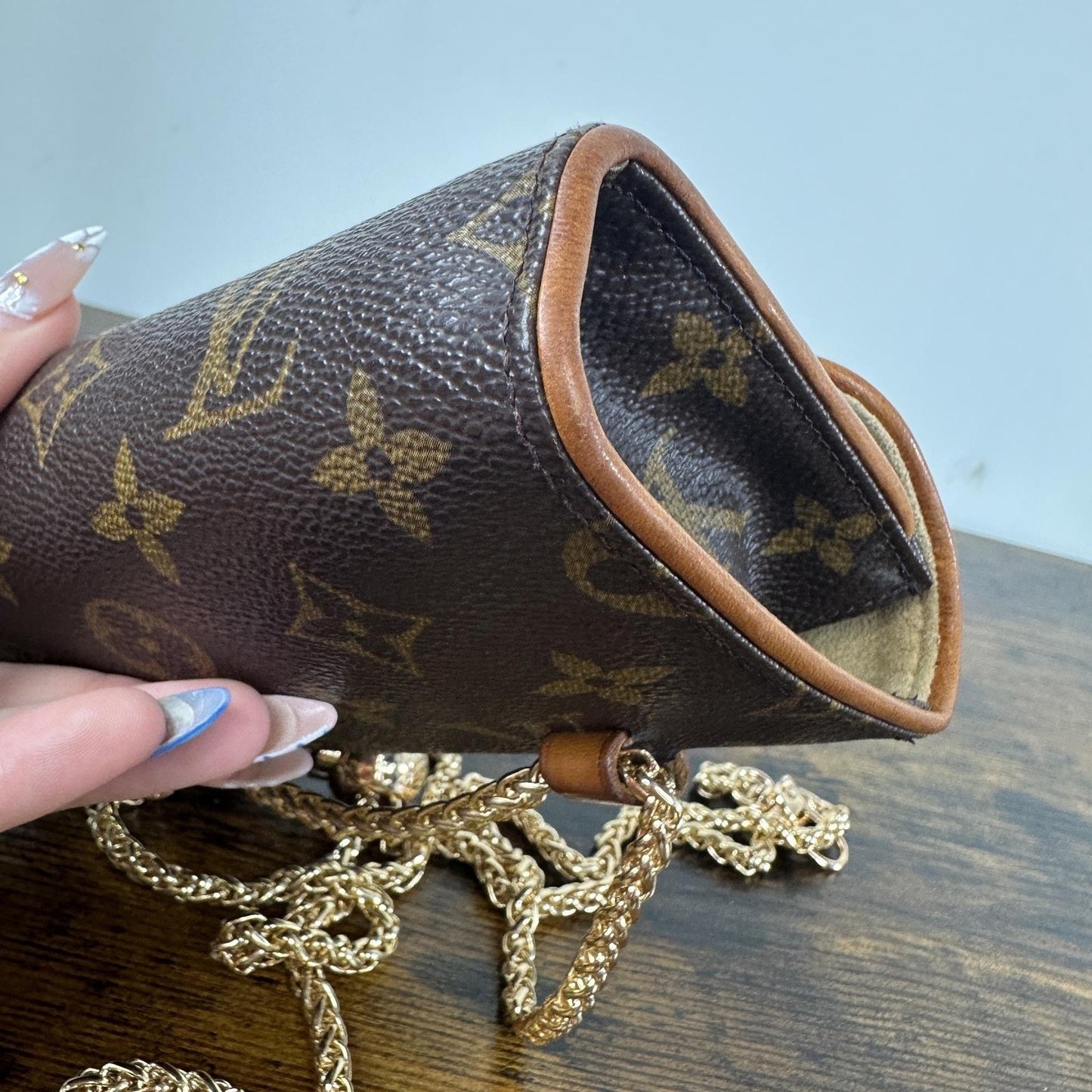 Louis Vuitton Florentine Pouch Waist Bag Fanny Pack Small Brown Monogram Canvas