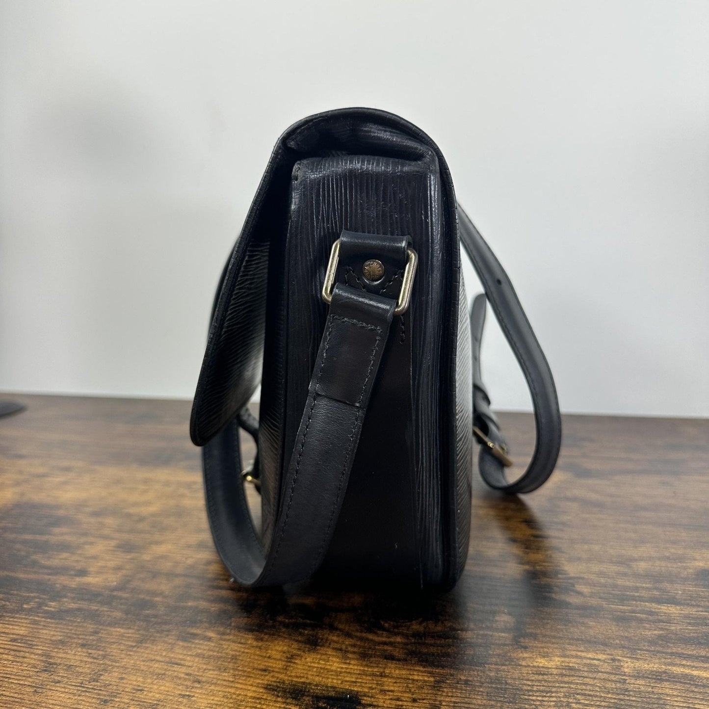 Louis Vuitton Vintage Cartouchiere Crossbody Bag Small Leather France MI0970