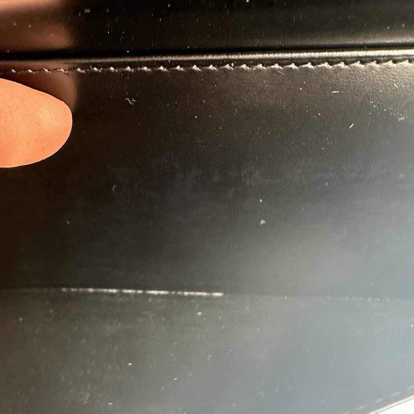 Dunhill Black Leather Long Wallet Bifold