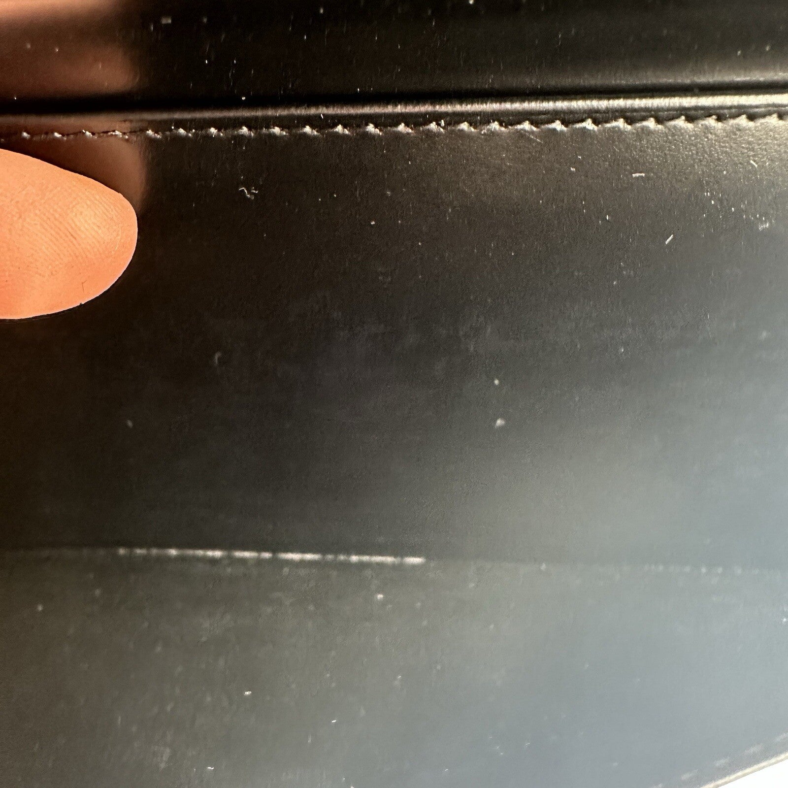 Dunhill Black Leather Long Wallet Bifold