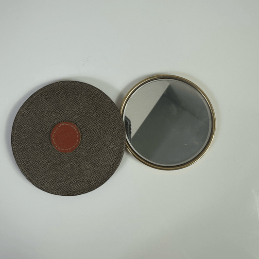 FENDI FF Vintage Mirror Case With Hand Mirror
