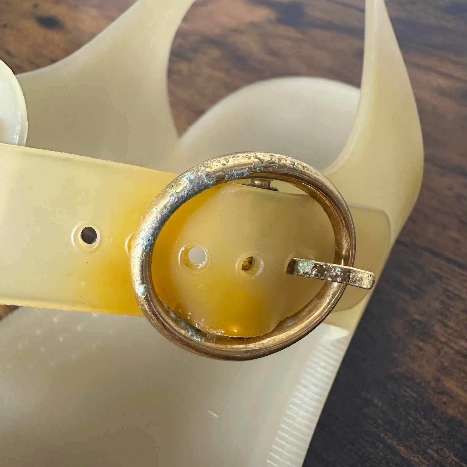 Gucci Tiger Men's Jelly Gladiator Sandals Shoes Studded Size 8 Authenticated