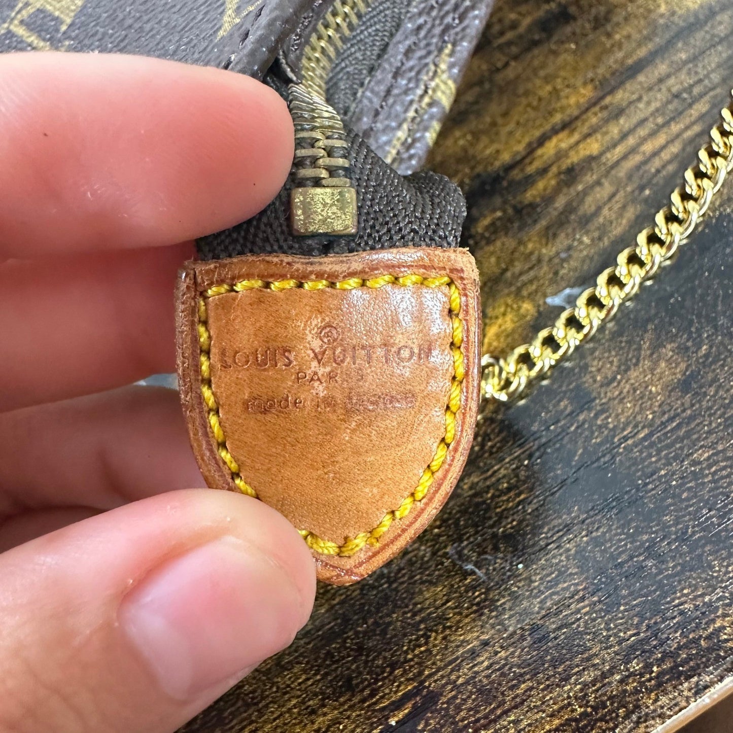 Louis Vuitton Monogram Bucket Accessories Pochette Bag Authentic Vintage