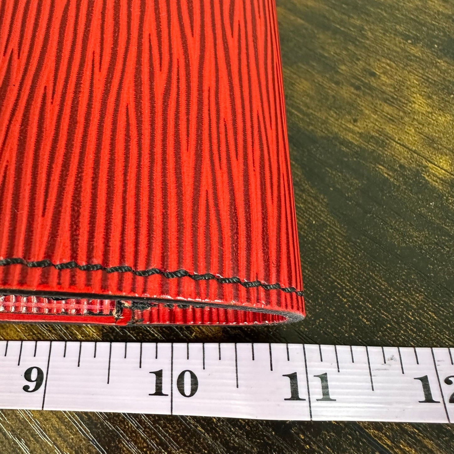 Louis Vuitton Epi Leather Porte Documents Clutch Case Red Authentic Vintage