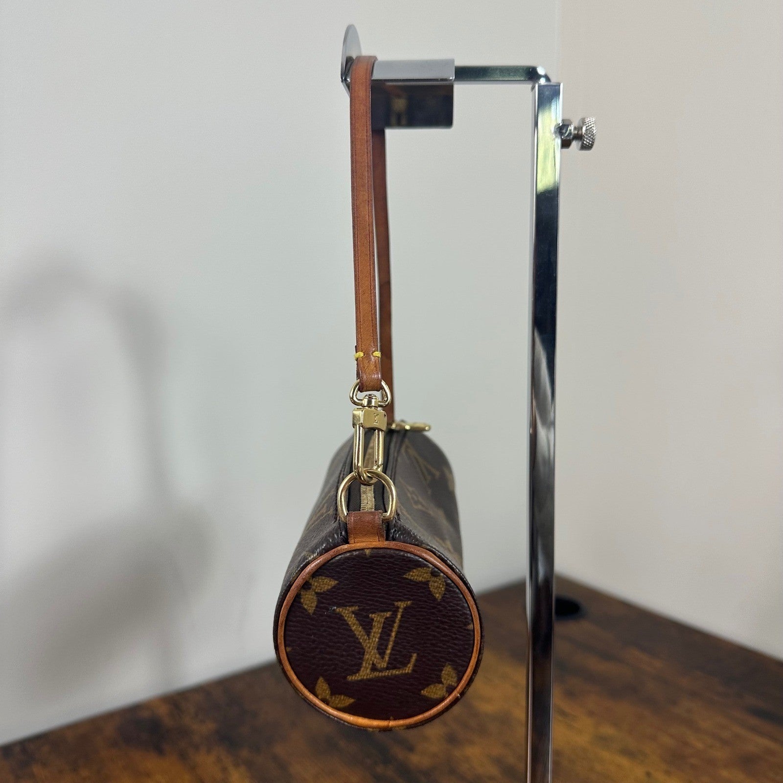 Louis Vuitton Monogram Mini Papillon Accessories Pochette Bag Purse Handbag