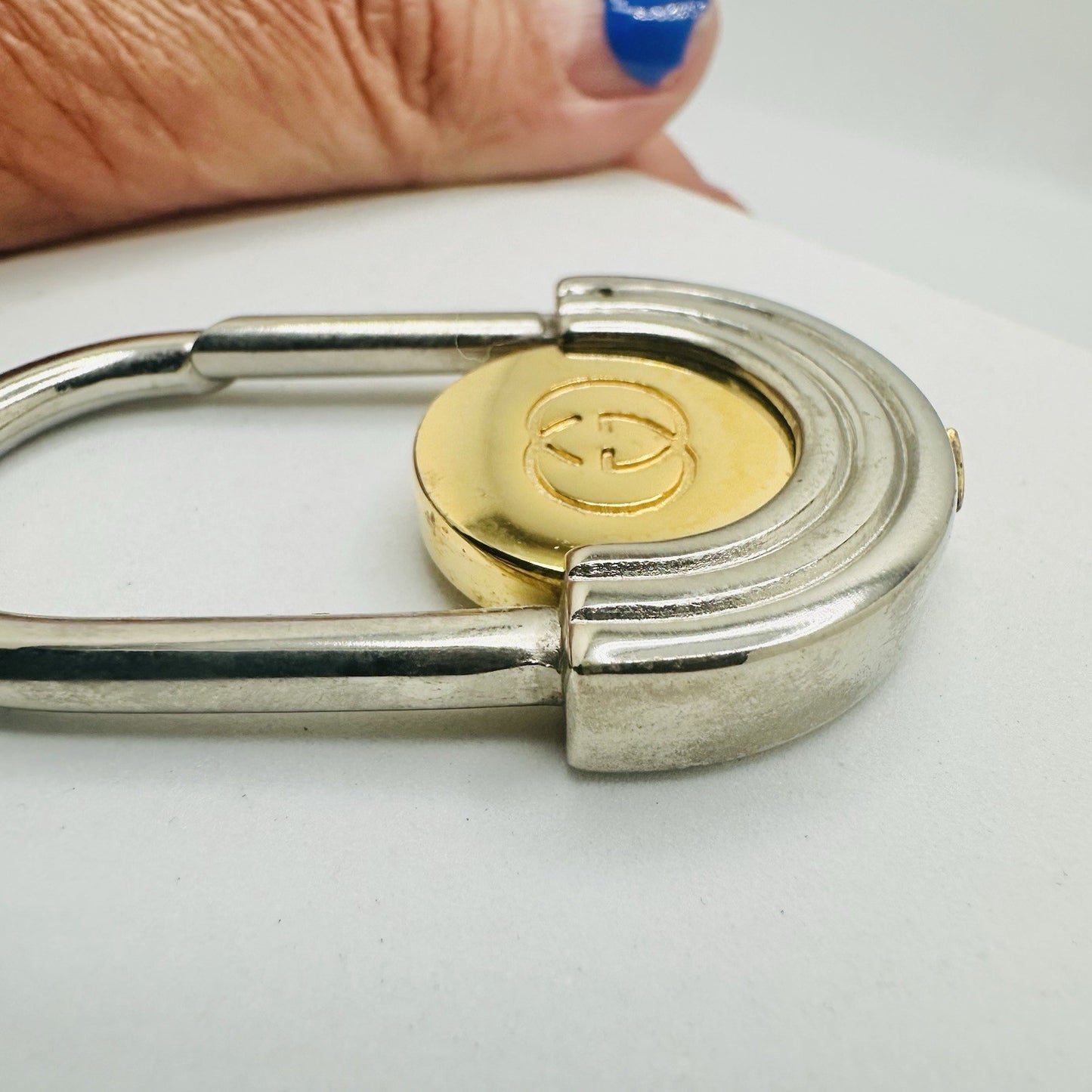 Gucci Interlocking G Two-Tone Key Ring