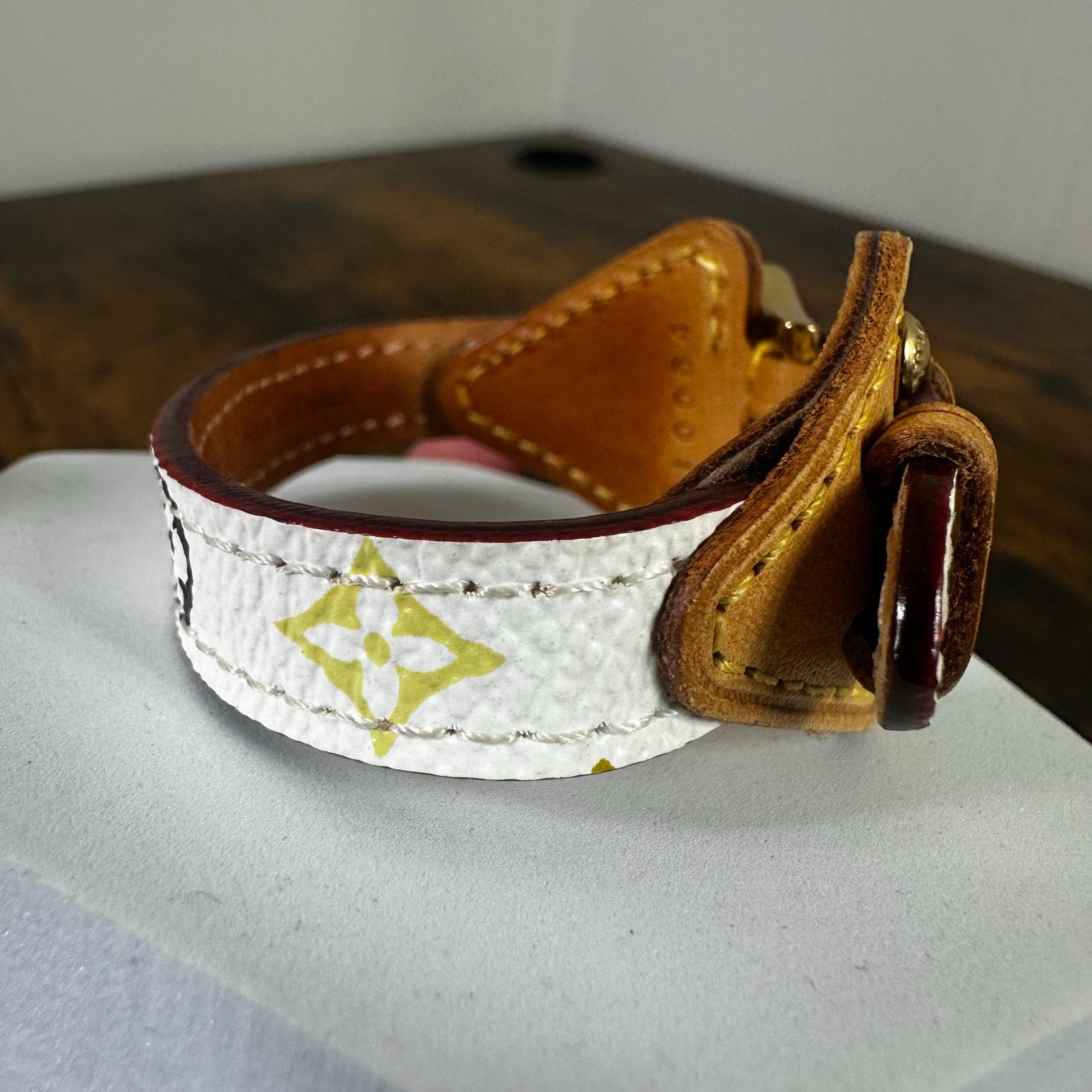 Louis Vuitton Theda Multicolor Monogram Leather Bracelet