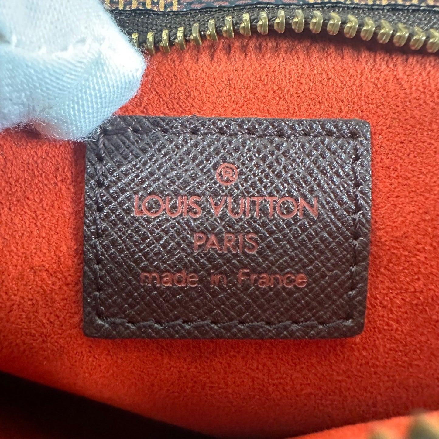 Louis Vuitton Damier Ebene Canvas Accessories Pochette Pouch Bag Mini