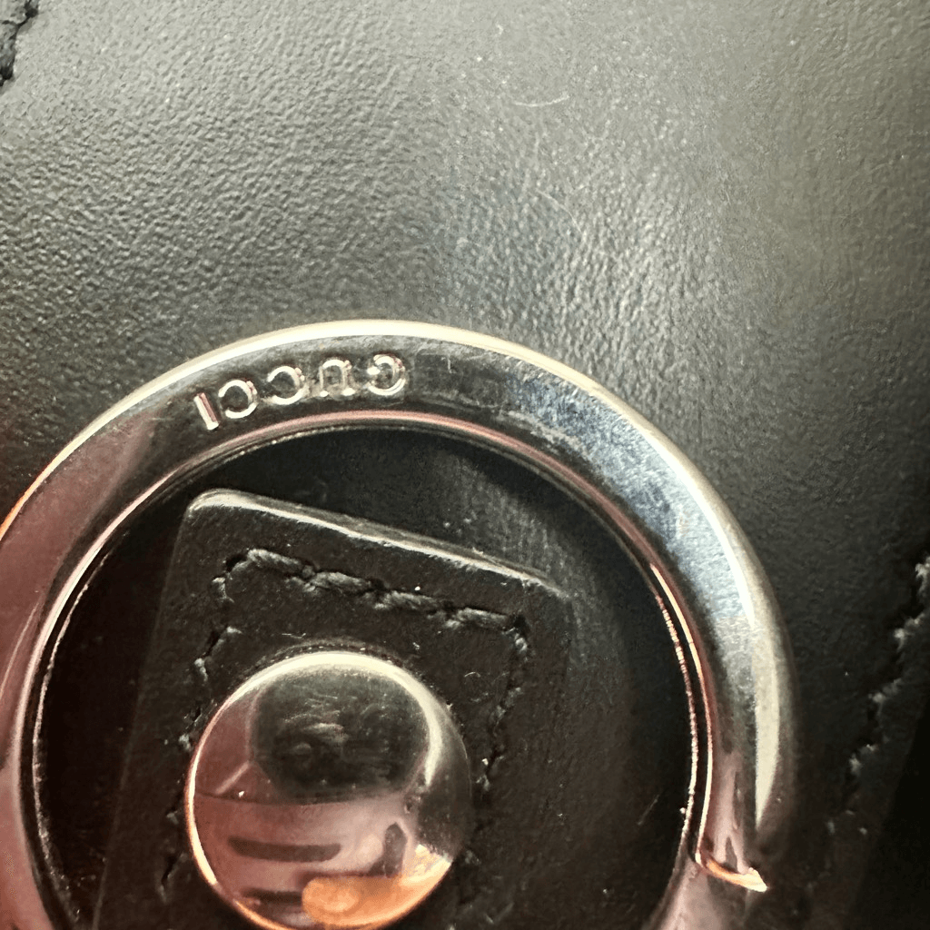 Gucci GG Guccissima Leather 6 Key Case Black