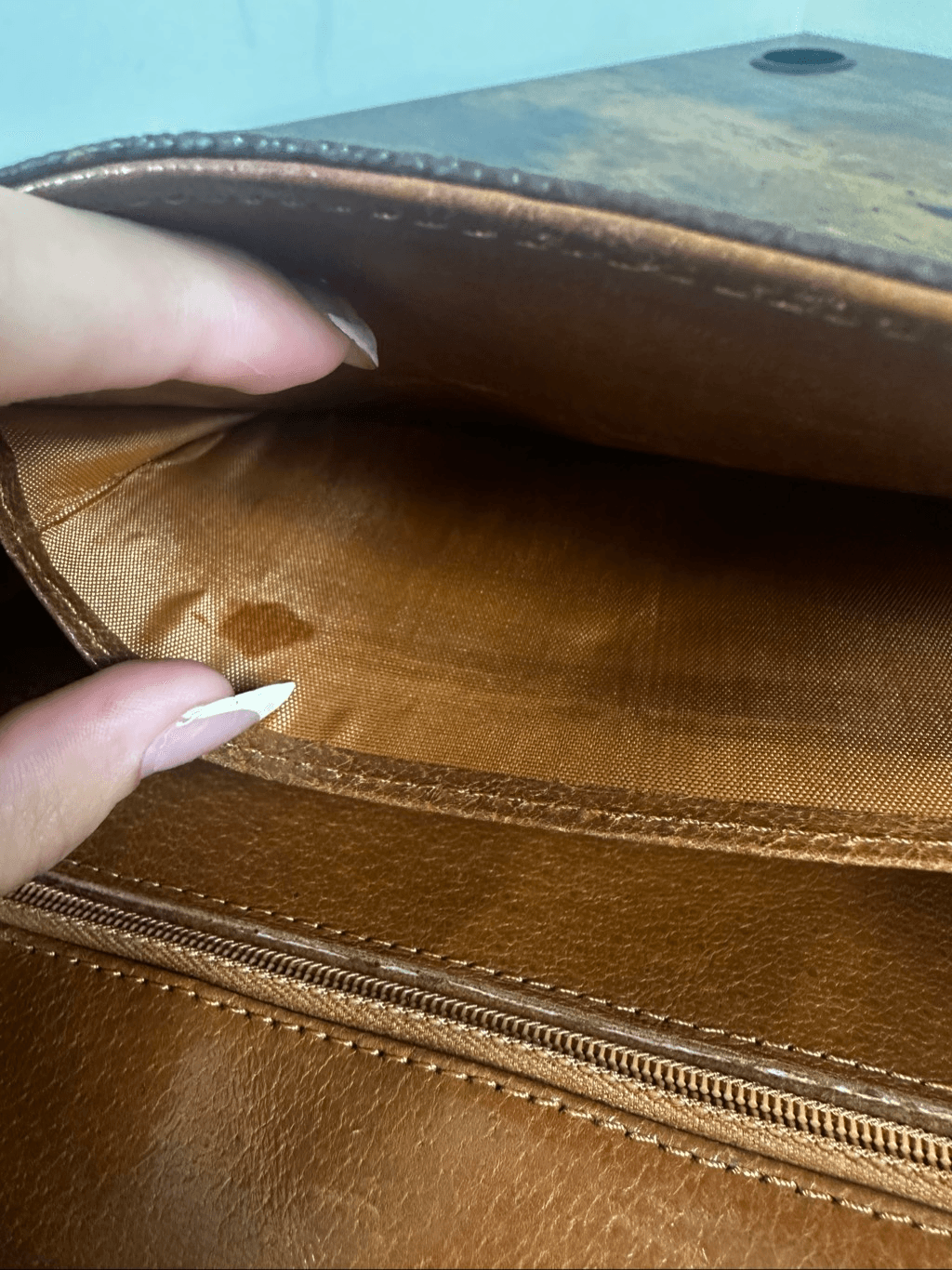 Louis Vuitton Vintage Bag Pochette Dame Clutch Brown Monogram