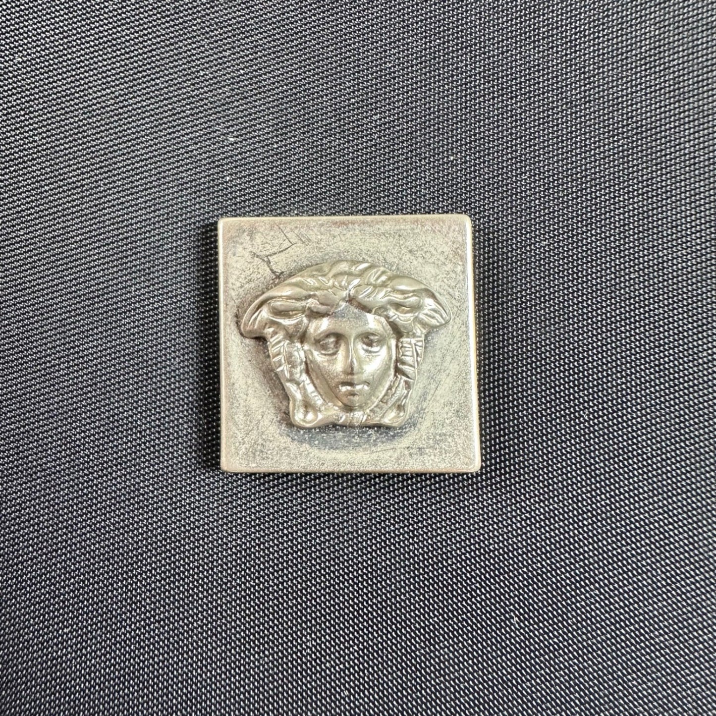 Gianni Versace Black Nylon Medusa Logo Tote Bag Made in Italy Authentic Vintage