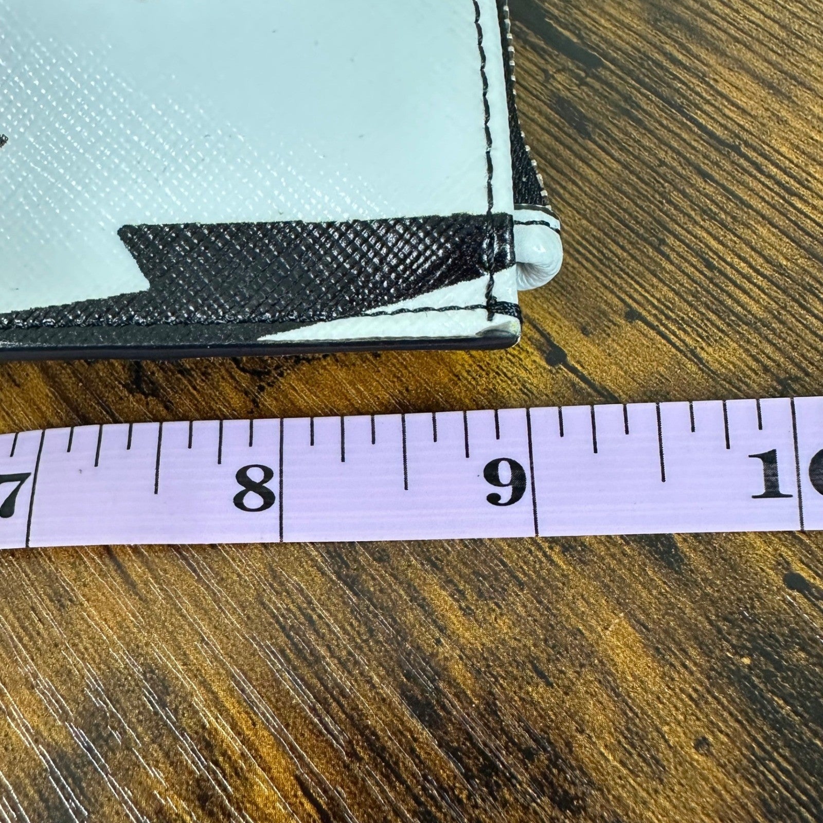 Givenchy Lightning Bolt Print Pouch Clutch Cosmetic Bag Black White