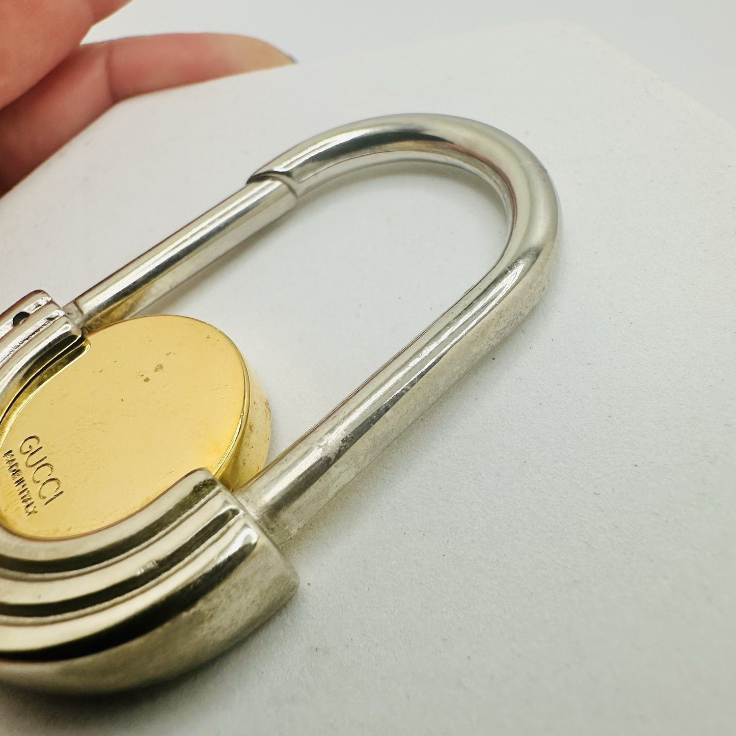 Gucci Interlocking G Two-Tone Key Ring