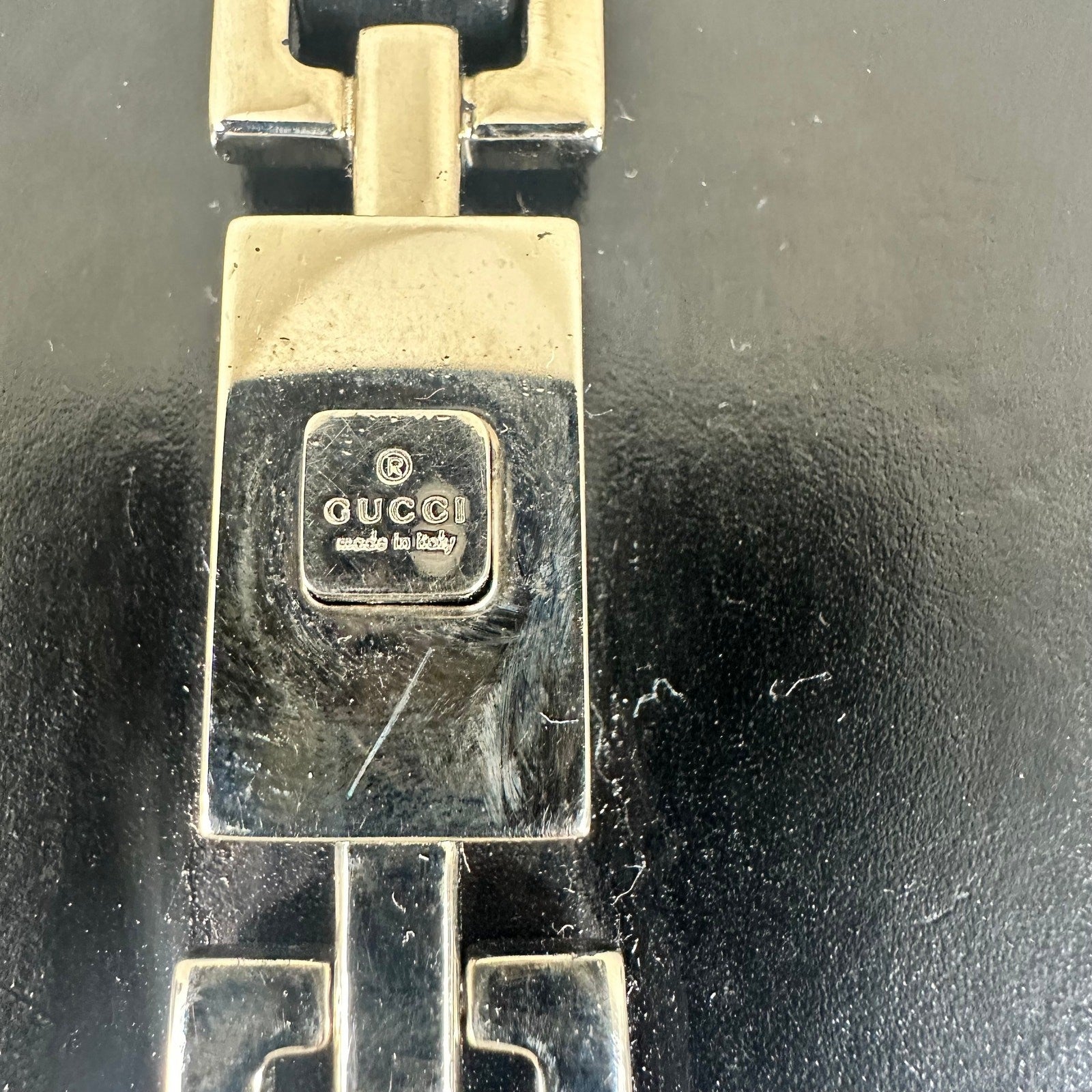 Authentic Gucci Jackie Compact Black Leather Wallet