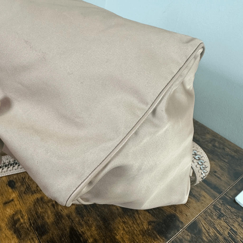 Stella McCartney Go Falabella Large Nylon Tote Bag Beige