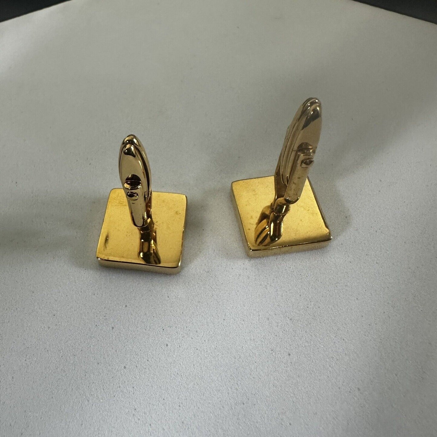 Dunhill Cufflinks Silver Gold Two Tone Authentic