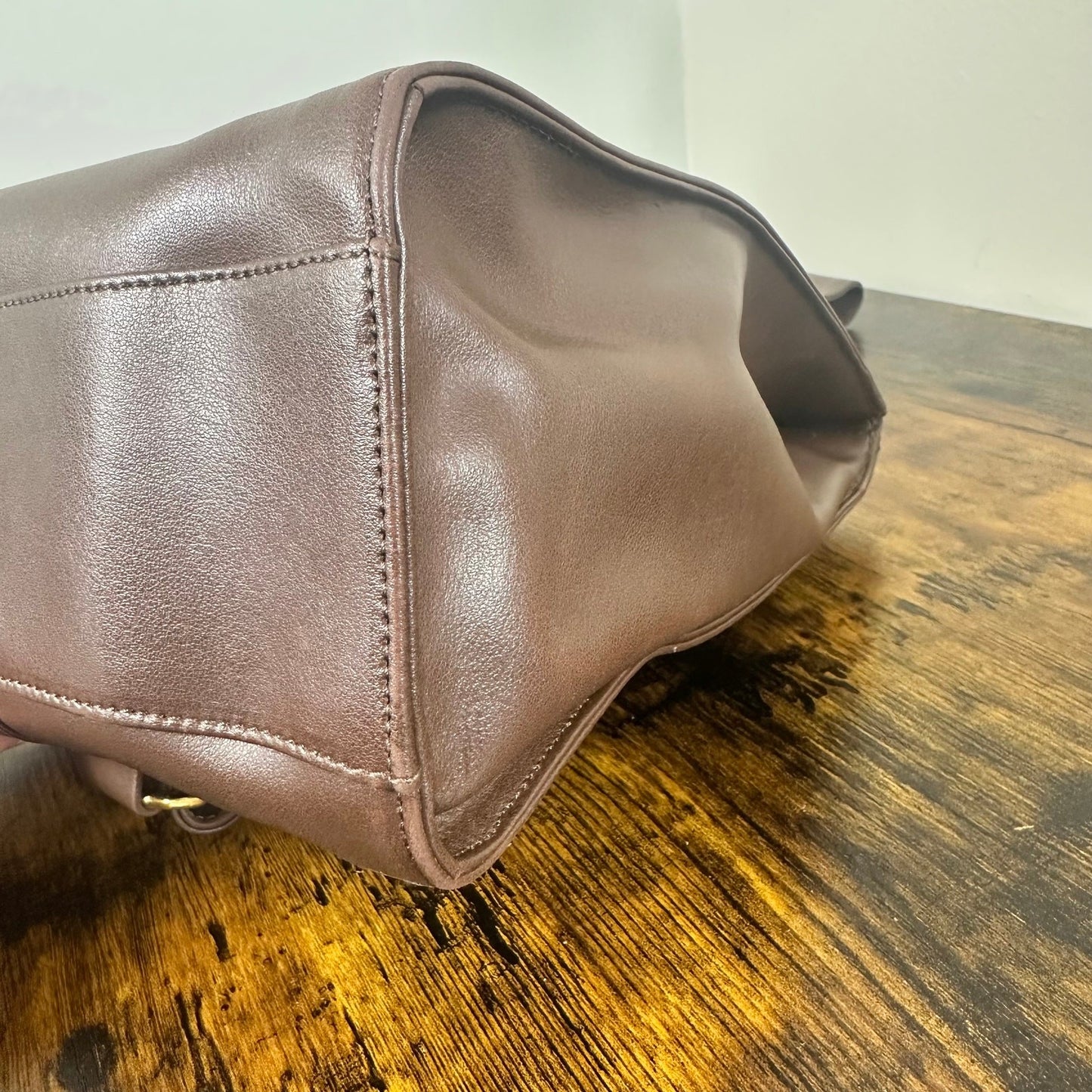 Vintage Chloe Brown Leather Sling Bag Backpack Authentic