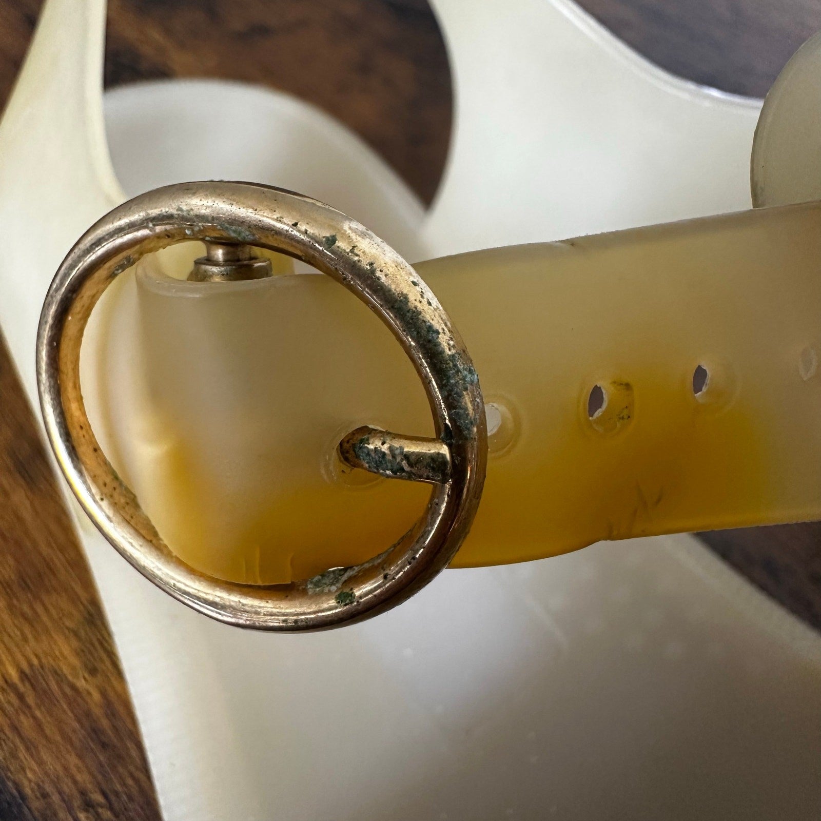 Gucci Tiger Men's Jelly Gladiator Sandals Shoes Studded Size 8 Authenticated