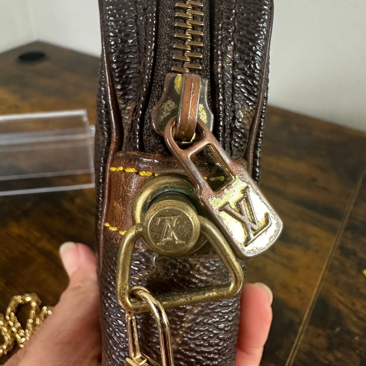 Louis Vuitton Vintage Monogram Marly Dragonne Clutch Bag