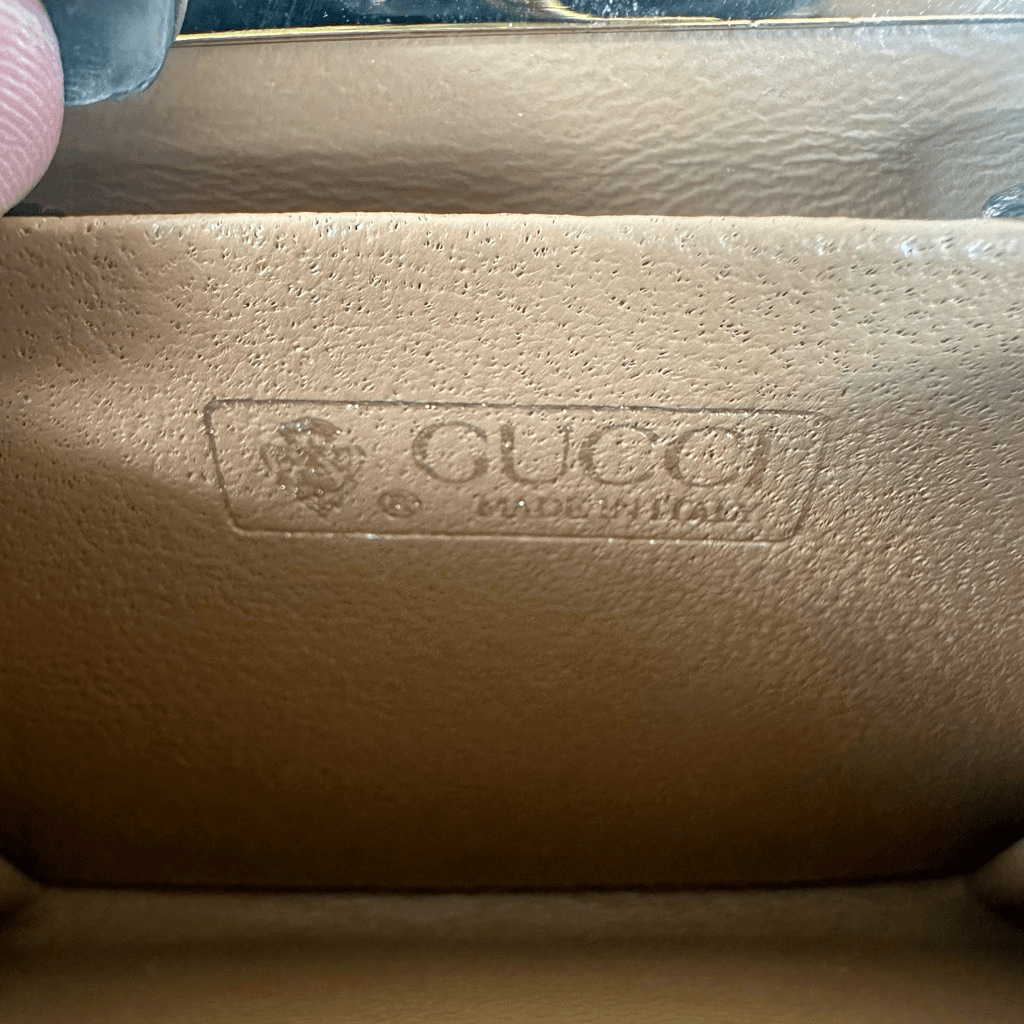 Gucci Vintage Kiss Lock Coin Purse Pouch