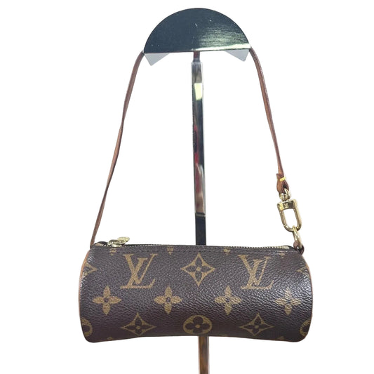 Louis Vuitton Monogram Mini Papillon Accessories Pochette Bag Purse Handbag