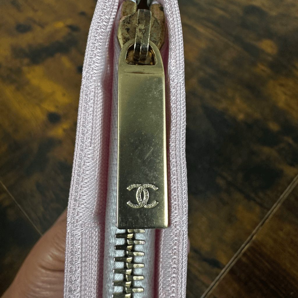 Chanel CC Travel Line Accessory Pouch Bag Cosmetics Credit Cards