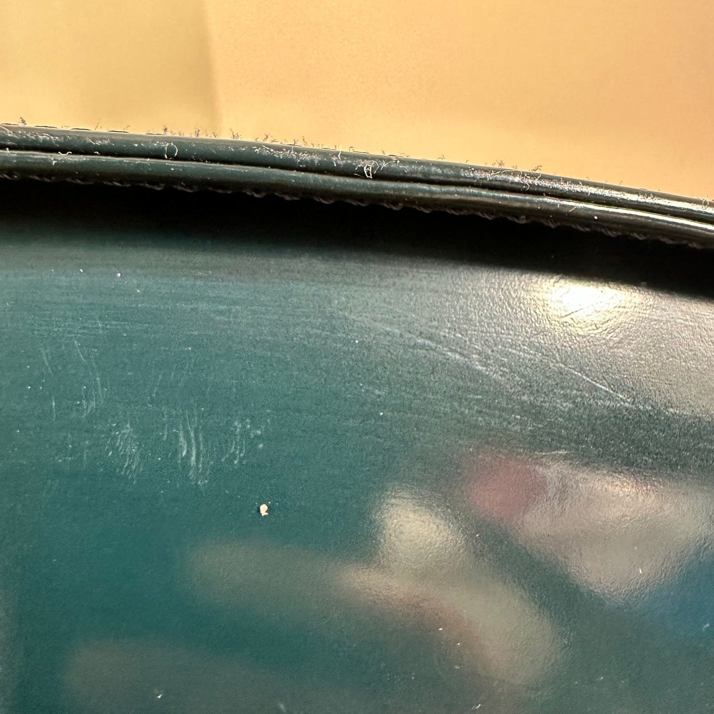 Gianni Versace Medusa Teal Patent Leather Shoulder Bag Vintage Authentic