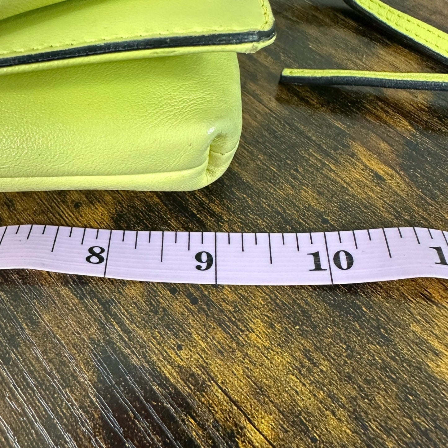 Valentino Garavani Bow Bag Clutch Shoulder Bag Light Yellow Leather