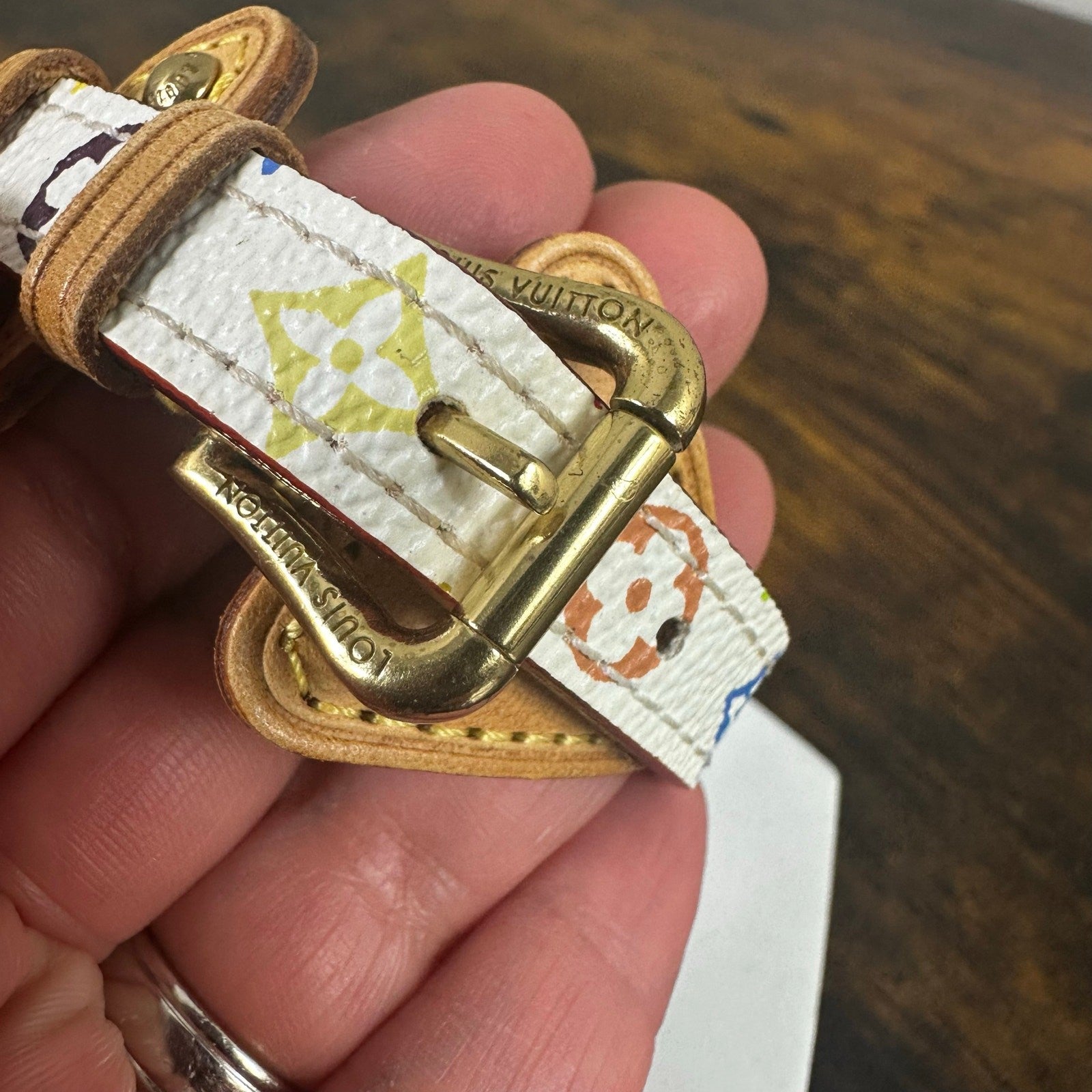 Louis Vuitton Theda Multicolor Monogram Leather Bracelet