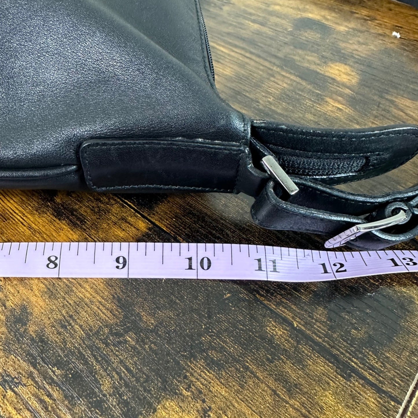 Gucci Black Leather Hobo Shoulder Bag Authentic Made in Italy